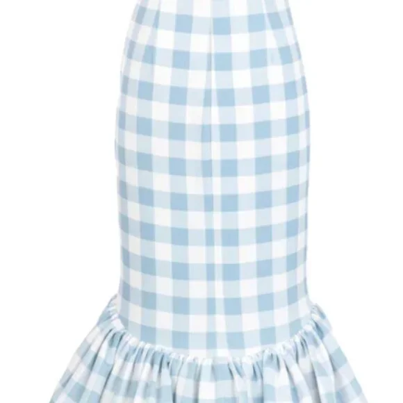 LA PALMA DRESS IN BLUE GINGHAM by Leal Daccarett (OTM Exclusive!) - Picture 4 of 6